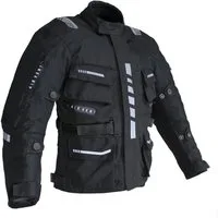 Alpha Speeds Motorradjacke Kinder Motorrad Textil Jacke Biker wasserdicht Jacke mit Protektoren Sport, Innenjacke ist trennbar: All Season, Schwarz
