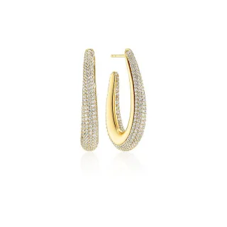 Sif Jakobs Jewellery Creolen SJ-E2484-CZ-YG