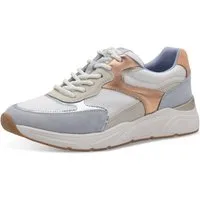 Plateausneaker, Freizeitschuh, Halbschuh, Schnürschuh mit gepolstertem Schaftrand