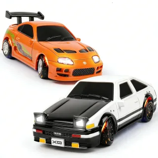 XQ 4063 RTR 1/64 2.4G 4WD Mini Drift RC Car LED Light Proportional Throttle Desktop Remote Control High Speed On-Road Ra