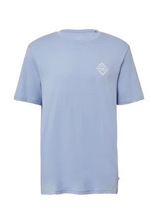 Q/S designed by - T-Shirt mit kleinem Print blau - Gr. - XL