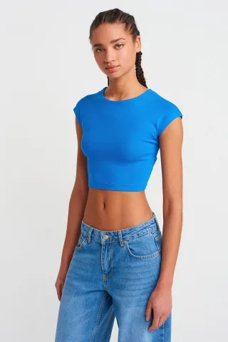 Slim Fit Cropped Jerseytop