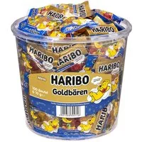 HARIBO Süßigkeit, Haribo Goldbären Gute Nacht 100 Minibeutel mit Fruchtgummi 1200g
