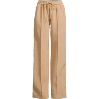Webhose mit seitlichem Streifenn für Damen in Petite-Größe, Damen, size: petite, Beige, Polyester/Polyester-Mischung, by Lands' End
