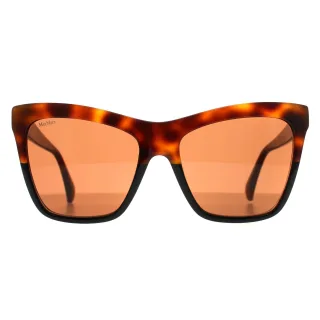 Max Mara Cat Eye Damen Havanna Braun MM0008 Logo2