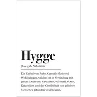 Posterlounge Wandbild Hygge Definition, aemmi, erhältlich als Poster, Leinwandbild, Wandsticker oder Acrylglasbild