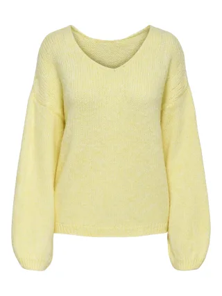 JDY - JDYDINEA L/S REVERSIBLE PULLOV. KNT NOOS pastel yellow - Gr. - L
