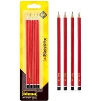 Idena Bleistift Idena 20012 - Bleistift, 4 Stück, Härte HB