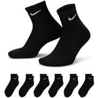 Nike Funktionssocken U NK EVERYDAY CSH ANKL 6PR 132 für Fitness-Workout, mit Dri-FIT-Technologie, dicke Terry-Sohle