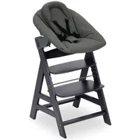 Hauck Hochstuhl Alpha Newborn Set Plus, Dark Grey, mit Newborn Aufsatz