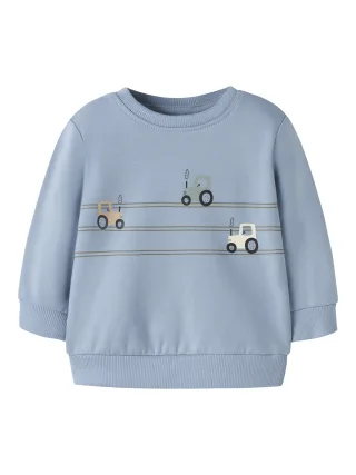 NAME IT - NBMVONNE LS SWEAT BOX BRU Ashley Blue - Gr. - 80