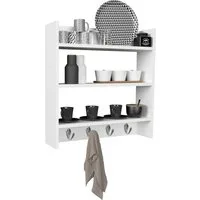 VCM Hängeschrank Küchenschrank Gewürzregal B. 60 cm Wandregal Esilo (1-St) VCM Hängeschrank Esilo 60x60x15 cm Holzwerkstoff
