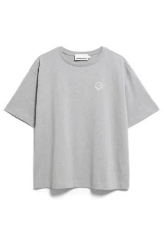 Armedangels - T-Shirt mit Print grau - Gr. - M
