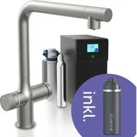 Schütte Küchenarmatur "AQUADUCT" Sprudelwasser-Spültischarmatur mit Kühlsystem, Filter, Filterkopf und handelsüblicher CO2-Kartusche