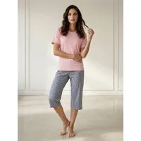 zeitlos Shorty Pyjama Set Capri - Schmetterling
