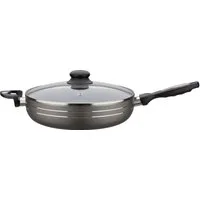 GSW Schmorpfanne Bratmeister, Aluminium, mehrfache, pflegeleichte Antihaft-Versiegelung, Ø 28 cm