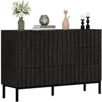 UEV Kommode schmal Sideboard für Wohnzimmer Schlafzimmer Flur (Packung, Aufbewahrungsschrank), Kippsicherung, Aufbewahrungskommode, TV Board Schubladenschrank Buffet