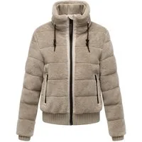 Navahoo Plüschjacke Schneepuder 14 warme Damen Teddyjacke für den Winter