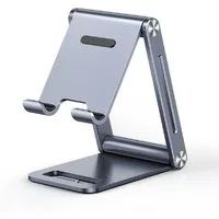UGREEN Smartphone-Halterung Metall Aluminium faltbarer Handyhalter Tablet Halter grau