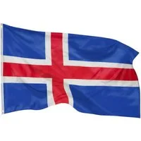 PHENO FLAGS Flagge Island Flagge - Islandfahne 90 x 150 cm, Strapazierfähige Fahne für Fahnenmast, mit 2 Ösen
