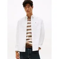 Tommy Jeans Langarmhemd TJM OXFORD relaxed fit, Button-down-Kragen