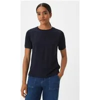 comma Kurzarmshirt T-Shirt T-Shirt aus Viskose