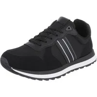 Coolwalk Moderne Herrensneaker mit atmungsaktivem Material Sneaker (90625205) Flach Sneakers in Schwarz