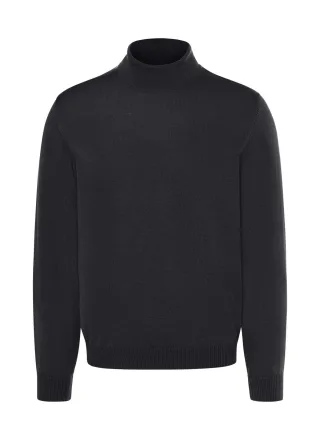 MAERZ Muenchen - Pullover Rollkragen 1/1 Arm Black - Gr. - 54