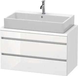 Duravit DuraStyle Konsolenwaschtischunterbau wandhängend Weiß Hochglanz & Matt 900x478x512 mm - DS53 DS530802218