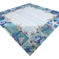 Brilliant Tischdecke Druckdecke / Maritim / Frühling / Mitteldecke / 85x85cm, Motiv