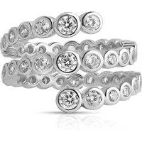 CLASSYANDFABULOUS Jewelry Fingerring OSEANA Triple Ring - 925 Sterling Silber rhodiniert