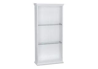 VitrA Valarte Wandregal Breite 54 cm Höhe 114 cm 2 Glaseinlegeböden Weiß Matt,62252 62252