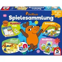 Schmidt Spiele Spielesammlung Die Maus, Kinderspiel, mit 12 original 3D - Figuren