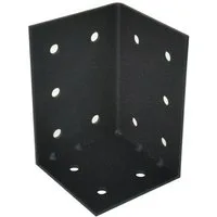 Prima-Online Möbelbeschlag Bettwinkel 70x70x104 mm Schwarz Bettverbinder Winkelbeschlag (4 St)