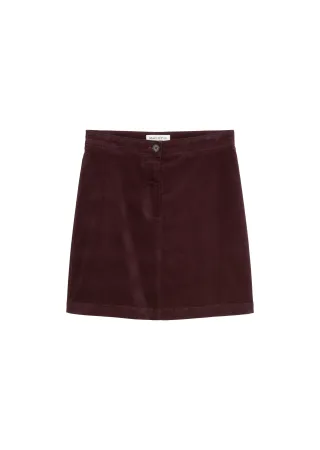 Marc OPolo Casual - Kurzer Samtrock black cherry - Gr. - 34