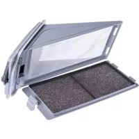 Trade-Shop Ersatzfilter Flusensieb passend für Privileg PWC2716A PWC717A, Zubehör für Whirlpool 481010345281 481010716722 481010354755 481010354756, inkl. Abdeckung & Handgriff, Set aus Sockelfilterrahmen & Schaumfilter