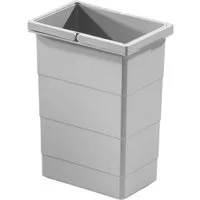 Hailo Einbaumülleimer Hailo Inneneimer 1075959 hellgrau 8 L 226 x 156 x 295 mm 2 Henkel