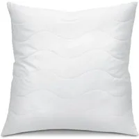 Beautissu Kopfkissen Allergiker Kopfkissen BeauNuit NK, 80x80cm Mikrofaser, Mikrofaser Steppkissen 800g Weiche Füllung – 60° Waschbares