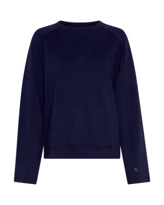 msch copenhagen - MSCHElianna Ima Q Sweatshirt ocean cavern - Gr. - L