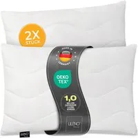 LILENO HOME Kopfkissen LILENO HOME Allergiker Kopfkissen Oeko-Tex & - Made in Germany, Füllung: 100% Polyester, Seitenschläfer, Bauchschläfer, Rückenschläfer, Spar-Set, 2er Set, Dekokissen 30x50 cm, allergikergeeignet, Bettkissen oder Kopfkissen