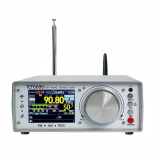 TEF6686 Full Band Stereo Radio High Sensitivity FM AM SW LW Bluetooth Transmitter Infrared Remote Customizable Bandwidth