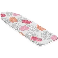 Leifheit Ersatz-Bügelbrettbezug Bügeltischbezug Cotton Comfort L/Universal, Für Dampfstationen geeignet, 140x45cm, 3mm Molton-Komfortpolsterung