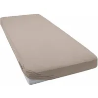 bellana Spannbettlaken bellana exclusiv aus 100% Mako-Baumwolle, 150 g/m², bügelfrei, Mako-Jersey, Gummizug: rundum, (1 Stück), feinste Mako-Baumwolle, Spannbetttuch für Matratzen bis 25cm Höhe