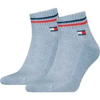 Tommy Hilfiger Kurzsocken TH UNI TJ QUARTER 2P ICONIC (2 Paar) Half-Terry-Sohle für zusätzlichen Komfort