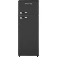 Wolkenstein Kühl-/Gefrierkombination GK212.4RT B, Silber Applikationen, Chromgriff