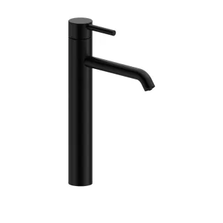 Herzbach DEEP BLACK Waschtischmischer XL-Size 170mm Niederdruck ohne Ablauf Schwarz matt, 18.023400. 18.023400.4.12