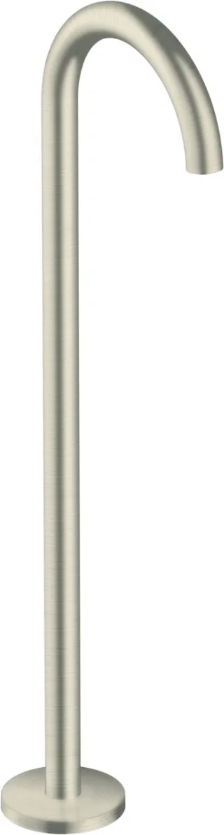 Hansgrohe Wanneneinlauf Axor Uno zur Bodenmontage gebogen Brushed Nickel, 38412820 , 38412820 38412820