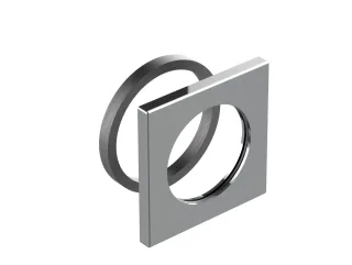 Keuco Griffrosette Ersatzteil ARM 50100 kpl. verchromt zu 51116, 50100010281 50100010281