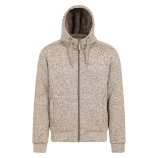 Mountain Warehouse Herren Nevis II Kunstfell Hoodie (Beige)