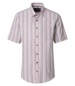 CASAMODA - Leinenhemd kurzarm grün - Gr. - XL